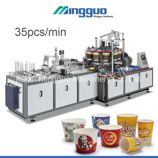 High Speed Automatic Popcorn Paper Cup Making Machine