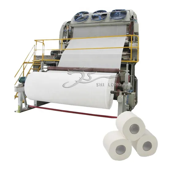 Toilet Paper Machinery Waste Paper Raw Material Jumbo Roll Toilet Tissue Paper Making Machine