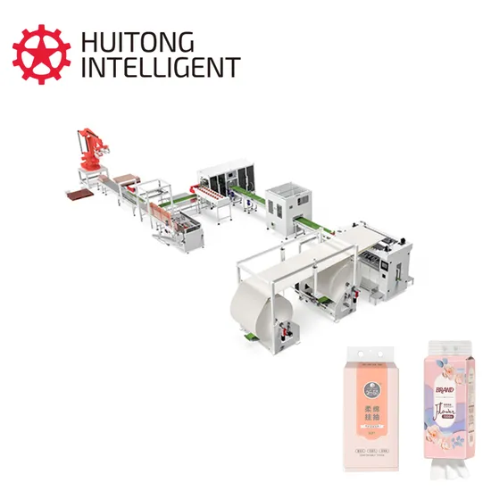 Automatic Bottom Pumping and Packing Machine Sanitary Pumping Paper Wrapping Machine Folding Paper Wrapping Machine