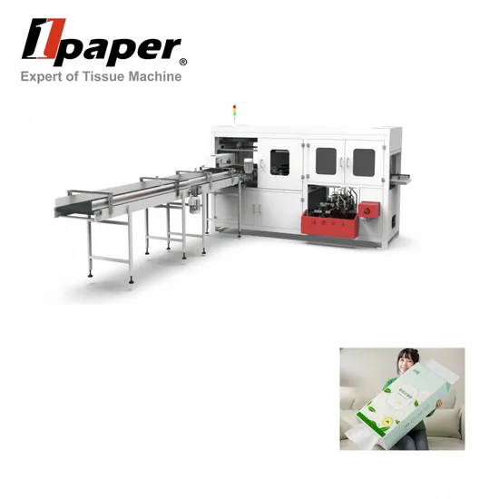 High Technology Facial Tissue Packaging Machine with Bottom-Dispensing Mechanism