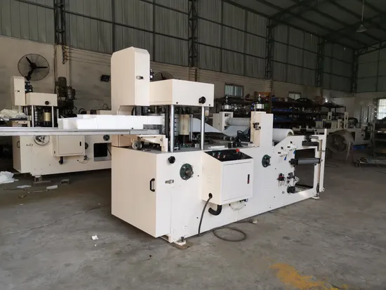 Automatic Color Printing Serviette Tissue Napkin Paper Folding Machine