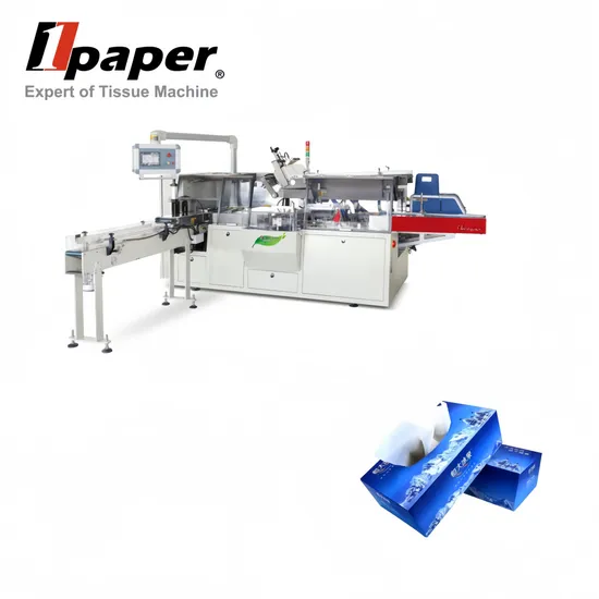 Automatic High Speed Facial Tissue Cube Boxing Machine Hard Pack