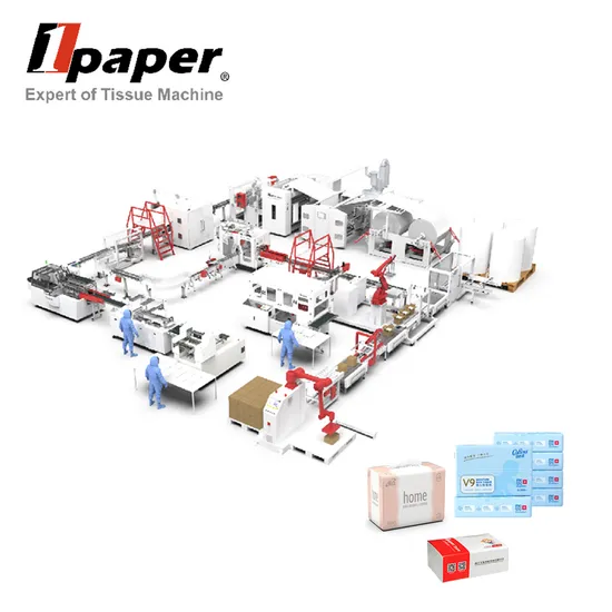 High Speed Automatic Household Baby Tissue Production Line for Soft Pack