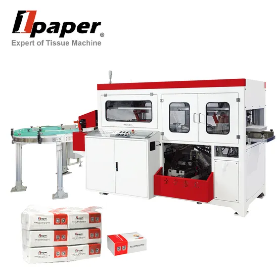 Facial Packs Into 1 Row or 2 Rows Bundling Tissue Packing Machine