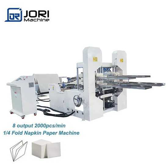 Automatic Nonwoven Fabric Dinner Napkin Tissue Paper 1/4 Folding Machine