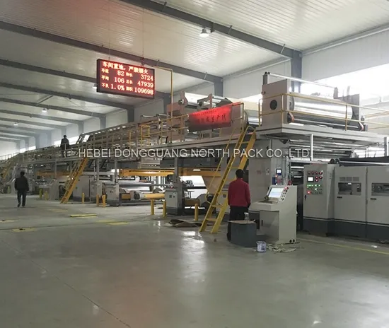 WJ-1800 Three Layer Corrugated Paperboard Production Line boxing making machine