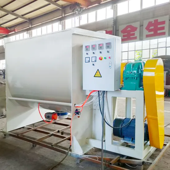 Industrial Ribbon Mixer Mortar Stucco Chicken Feed Nuts Chocolate Mushroom Powder Blender Stainless Steel Mixer Machine