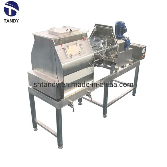 Professional Automatic Industrial Commercial Open-Door Double Shaft Mixer