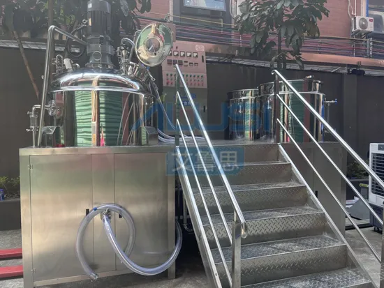 500 1000L Vacuum Mixer Emulsifier Homogenizer Reactor Ointment Emulsifier Machine High Shear Mixer Detergent Cream Shampoo Mixing Machine