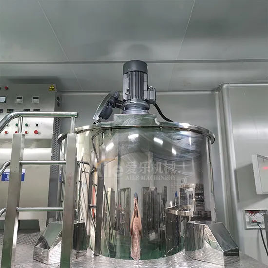 New Design Making Machine Cosmetics Production Line Paste Cream Toothpaste Homogenizer Mixing Equipment Soap Making Shower Gel Mixing Stainless Steel Machine