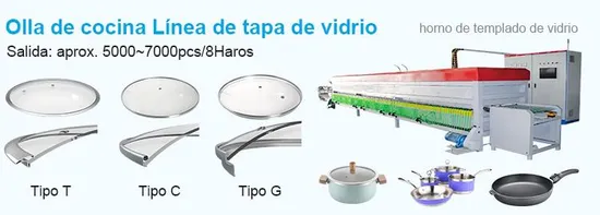 Non-Stick Cookware Tempered Furnace Machine Glass Lids for Cookware Production Line