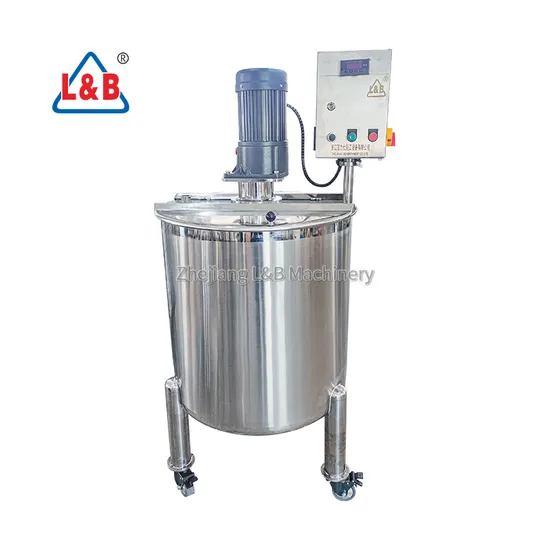 Liquid Emulsify Agitator Electric Steam Heating Mixer Jacketed Stainless Steel Mixing Tank