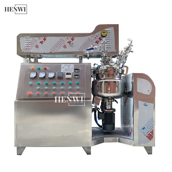 Henwi Cosmetic Viscosity Cream Paste Shampoo Lotion Vacuum Emulsifying/Homogenizer/ Emuslifier/Mixing/Mixer Making Machine Production Equipment