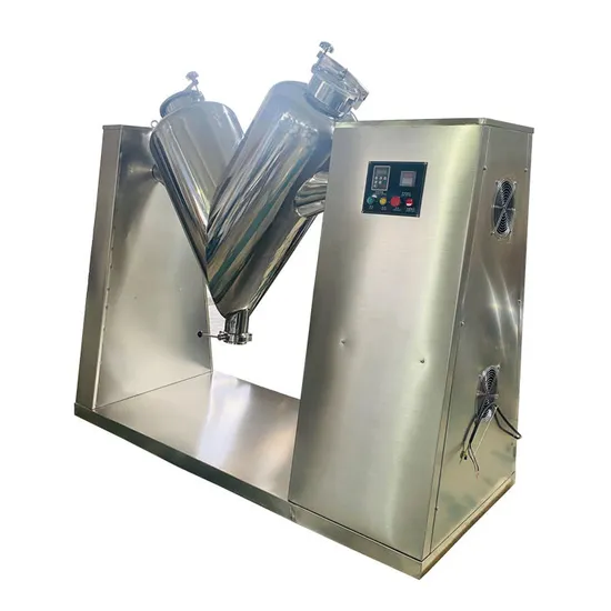 V Shape Industrial Vertical Ceramic Detergent Animal Feed Dry Powder Mixer