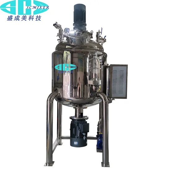 New Stainless Steel Vertical Vacuum Mixing Tank Machine Cosmetic Lotion Cream Gel Body Lotion Pressure Vessel