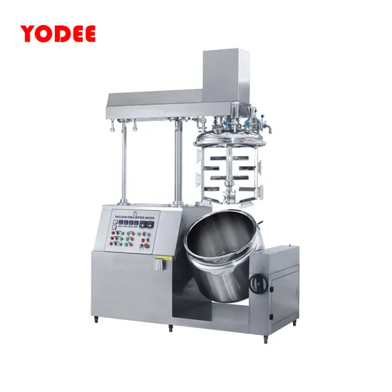 Cosmetic Body Cream Homogenizer Vacuum Emulsifying Mixer Machine