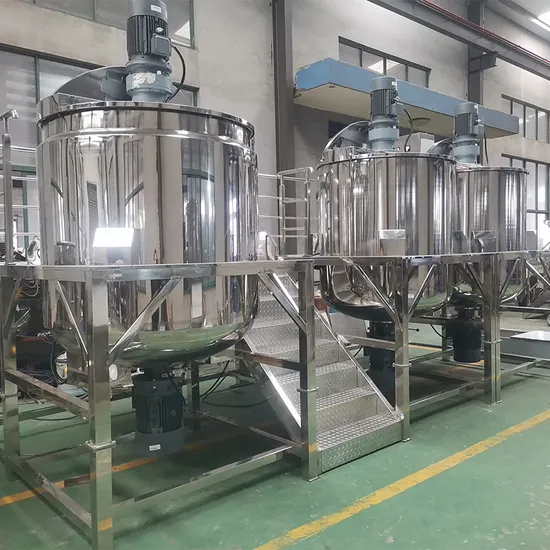 Stainless Steel Combination Mixer 500L Liquid Soap Shampoo Detergent Mixing Homogenizer Machine Mixing Tank