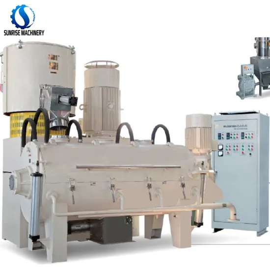 SRL-W 1000/3500 PVC High Speed Mixer / Plastic Super Mixer Turbo Mixer with Vacuum Feeder and Auto Weighing System Dosing System