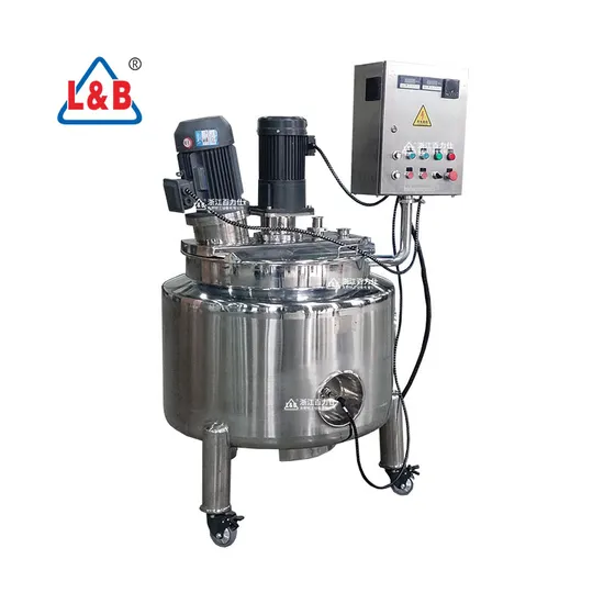 Stainless Steel Electric Heating Reactor Insdustrial Jacketed Equipment Homogenizer Juice Mixing Tank