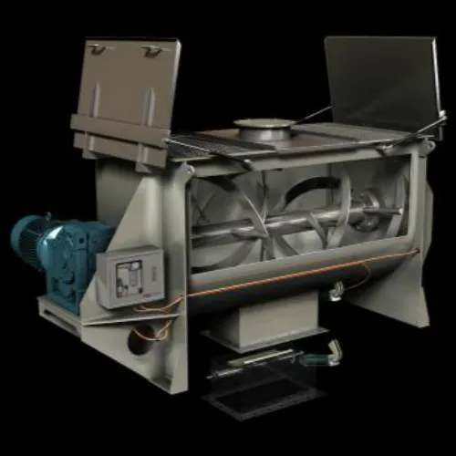 Industrial Horizontal Double Ribbon Blender Mixer Machine for Dry Powder Mixing