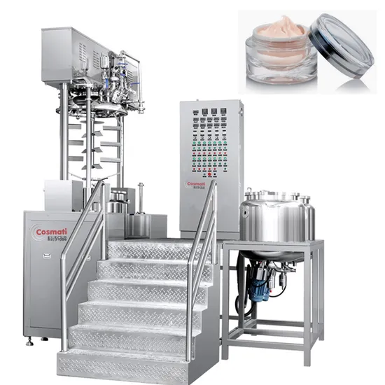 Cosmetic Lotion Cream Jacketed Mixing Tank Equipment High Shear Vacuum Emulsifier Mixer Homogenizer with Agitator Machine