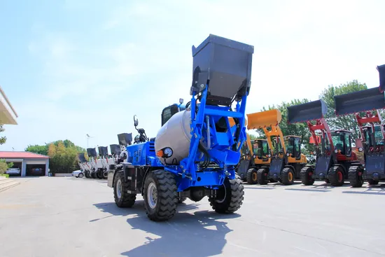 Official 0.7cbm Mobile Self Loading Concrete Mixer Portable Diesel Mini Small Cement Mixer Truck for Sale