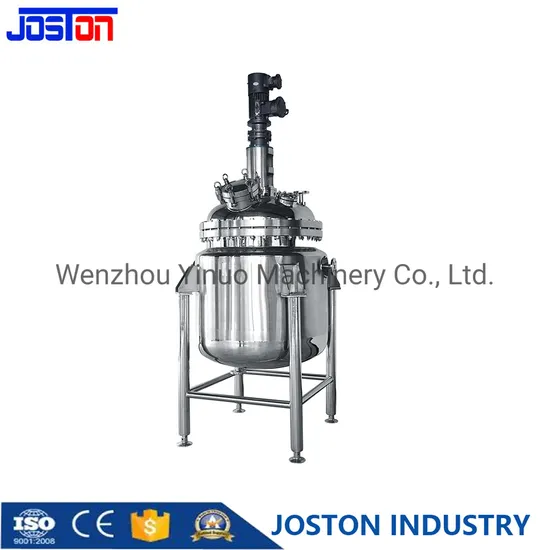 Laboratory Equipment SS316 Stainless Steel Crystallizer Reactor Chemical Liquid Solvent Solution Mixing Storage Tank with Agitator