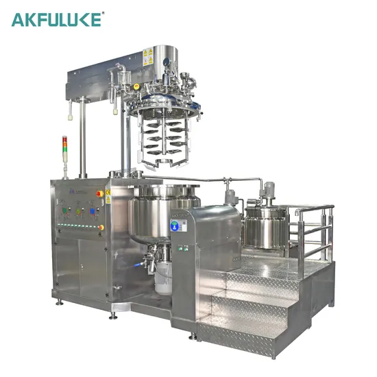 Akfuluke Industrial SUS304 Sanintary Vacuum Emulsifying Mixer High Shear Mixer Homogenizer Mixer