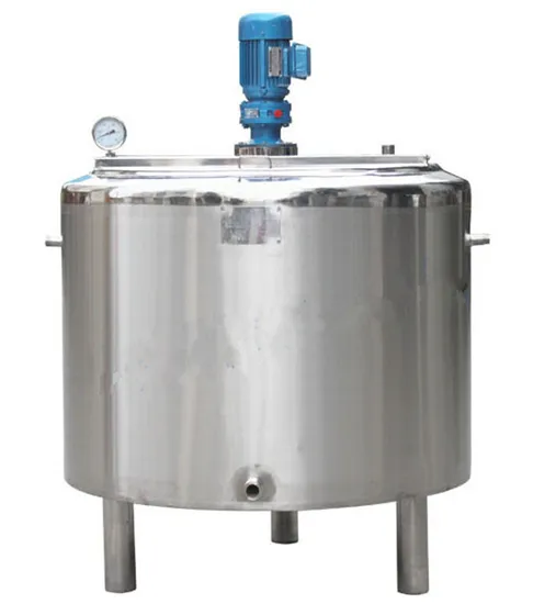 Stainless Steel Fruit Juice Heating Cooling Processing Holding Blending Tank