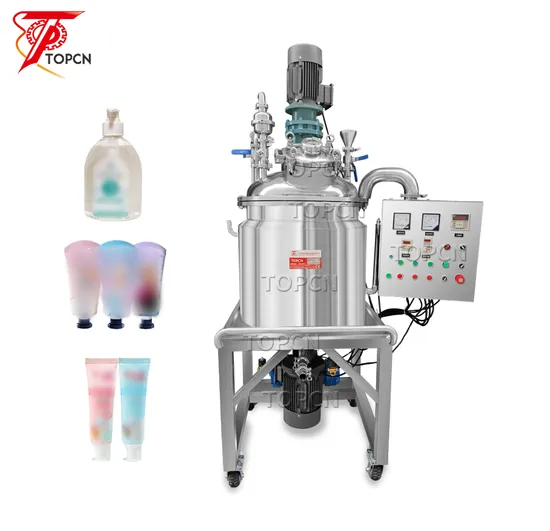 150L Customized Milk Liquid Soap Detergent Homogenizer Machine Body Lotion Cream Vacuum Emulsifying Mixer