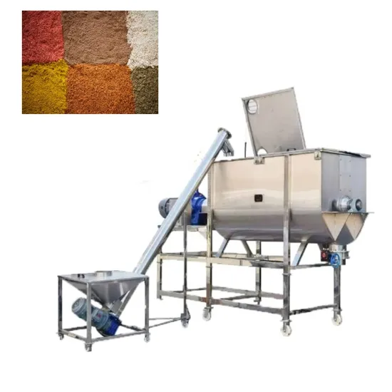 150kg Z Arm Horizontal Ribbon Powder machine Wet Spray System Blender Automatized Heating Stainless Steel Double Meat Spice Mixer