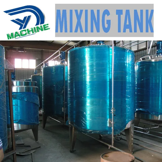 Hot Sale Vertical Double Jacketed Stainless Steel Juice Mixing Tank