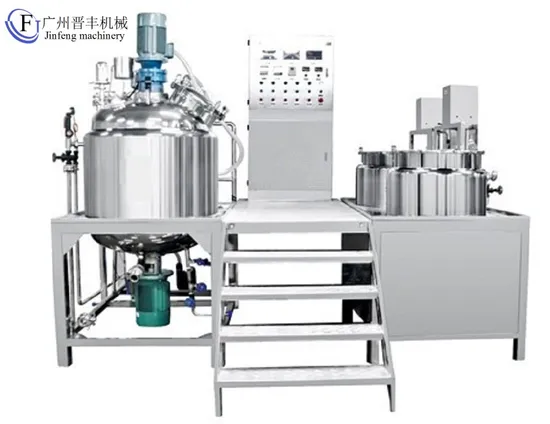 Vacuum Emulsifying Mixer Cosmetic Lotion Face Cream Mixing Machine