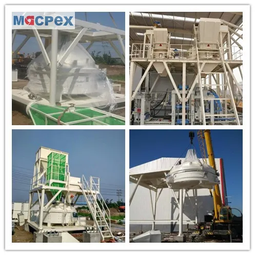 Precast Concrete Batching Plant by Sicoma Planetary Mixer