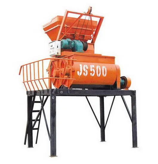 High Quality Js500 Double Axle Industrial Cement Electrical Concrete Mixer