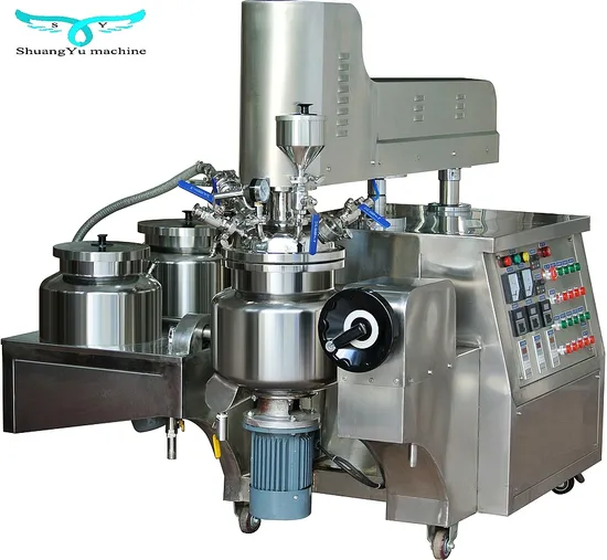 Vacuum Homogenizer and Emulsifier 300L Face Cosmetic Cream Making Machine