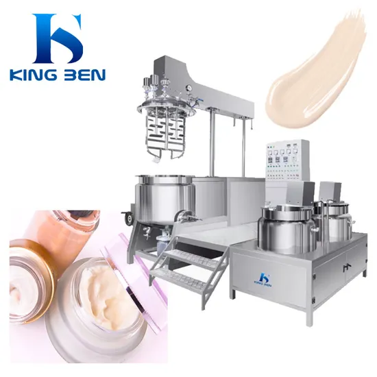 Cosmetic Cream Production Plant High Shear Homogenizing Emulsifier Vacuum Emulsifying Mixer Tank for Quality Beauty Products