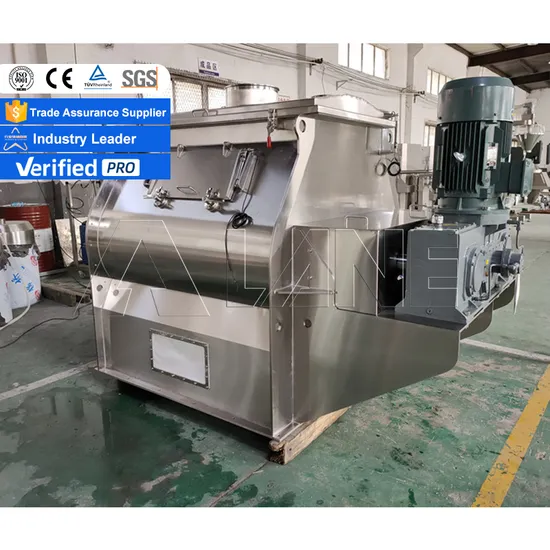 Lane Industrial Mineral Powder Horizontal Non Gravity Mixer Double Shafts Paddle Mixer with Large Output