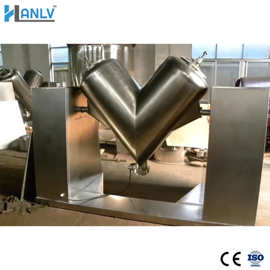Food Granule Powder Premix V Type Mixer /Detergent Powder Mixing Equipment
