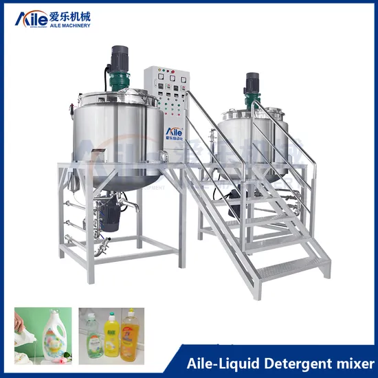 Manufacturer Plant Electric Heating Liquid Soap Mixing Tank Shampoo Mixer