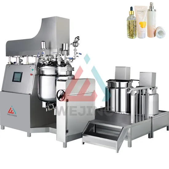 Body Lotion Face Cream Paste High Shear Mixer Vacuum Emulsifier for Sale Factry Price