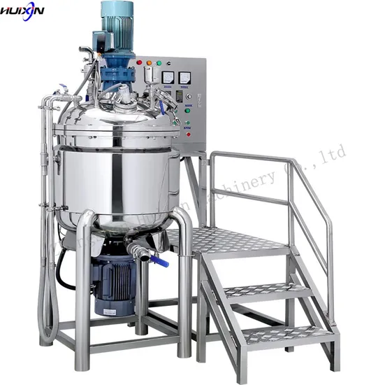 Vacuum Lotion Shampoo Homogenizer Emulsifying Emulsifier Mixer Machine Skincare Cosmetic Cream Toothpaste Making Machine