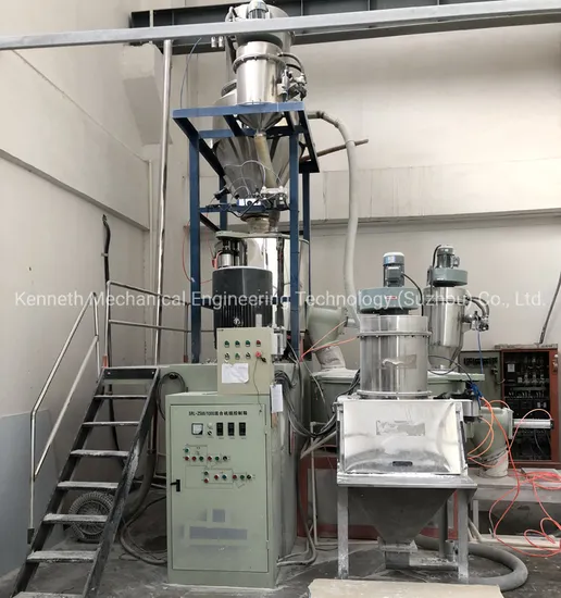 PVC Foam Board Extrusion Line Used High Speed Hot/Cold Mixer Machine 500/1000L