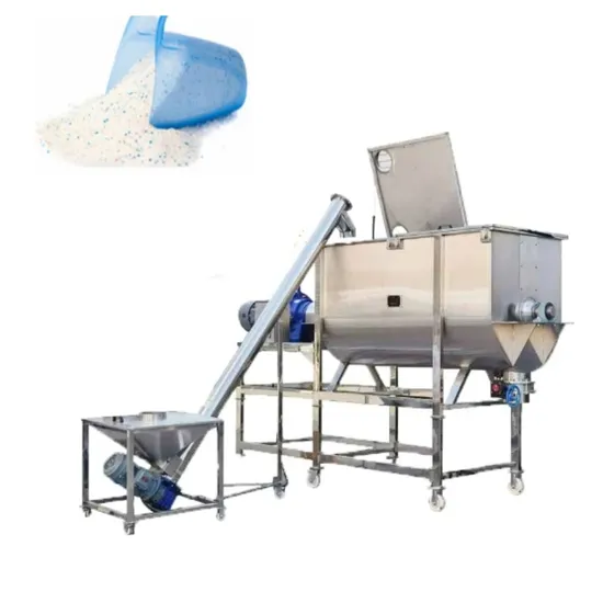 500L Dry Powder Horizontal Roller for Industrial Dual Reducer Arm Helical Spice Industrial Vertical Mix Ribbon Blender Machine