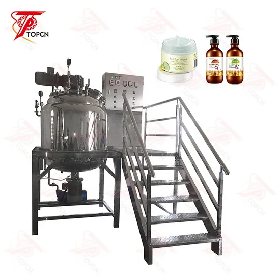Cosmetic Vacuum High Shear Mixer Homogenizer Blender Tank