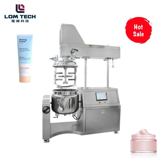 Lom Hot Product 2023 High Quality Long Service Life 100L Body Lotion Cleasing Milk Vacuum Emulsification Water Oil Mixer Homogenizer
