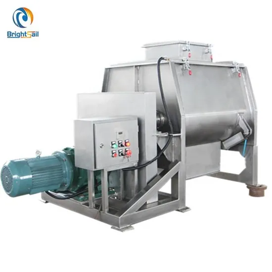 100L to 10000L Dry Powder Horizontal Animal Feed Detergent Double Shaft Paddle Mixer Industrial Flour Mixing Blending Machine