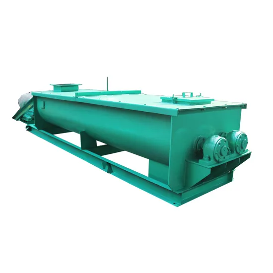Pug Mill /Twin-Paddle Mixer for De-Dusting Coal Fly Ash
