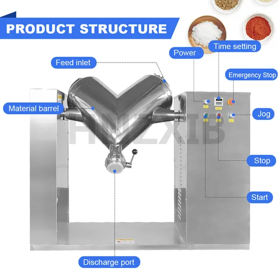 Food Mixing Machine Powder Flour Spice Seasoning Mixer Machines Wholesale