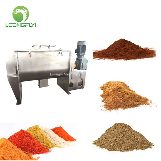 Loongyi Stainless Steel Food Chocolate Feed Spice Wet Wheat Flour Mixer Machine